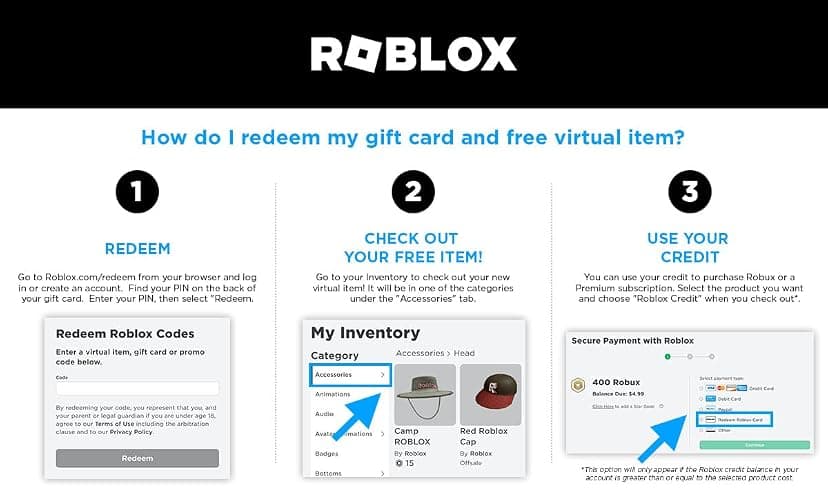 Roblox Physical Gift Card [Includes Free Virtual Item] [Redeem Worldwide] with 25% extra Robux - Delivery by post thumbnail 3