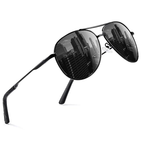 phikttu Sunglasses Men Polarized Aviator Sunglasses for Men Women Fishing Driving Sun glasses Metal Frame UV400 Protection - Image 1