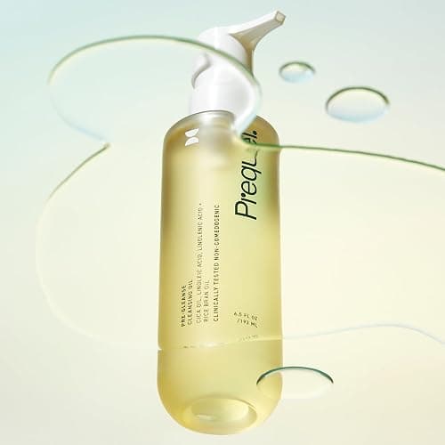 Prequel Skin Cleansing Oil - Face Makeup Remover Double Cleanser With Cica | Cleansing Oil Face Makeup Remover With Cica And Rice Bran Oil, Double Cleansing Oil Cleanser, Non Comedogenic Gentle Formula thumbnail 7
