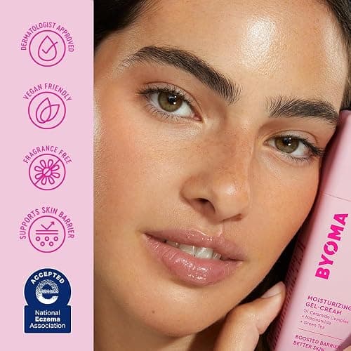 BYOMA Moisturizing Gel Cream - Barrier Repair Cream/Gel Face Lotion with Niacinamide and Green Tea - Ceramide Face Moisturizer for Dry Skin - Alcohol Free, Oil Free Face Moisturizer - 1.69 fl. oz thumbnail 5