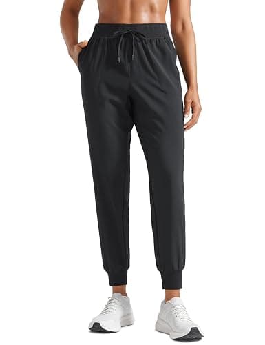 CRZ YOGA Women's Lightweight Workout Joggers 27.5" - Travel Casual Outdoor Running Athletic Track Hiking Pants with Pockets - Image 1