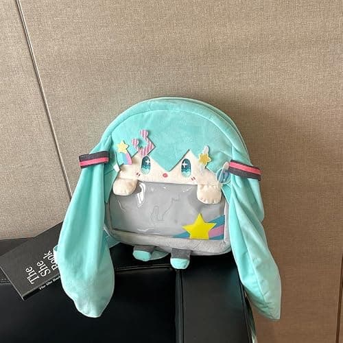 HOKMAH Kawaii Backpack with Kawaii Pin and Accessories, Comic-Con y2k Shoulder Bag Daypack cute Backpack Grunge Itabag Purse (Grass) thumbnail 7