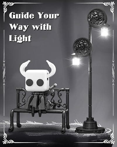 BrickTribe Knight Figure Building Toys, Popular Game Knight Merch Building Set with Light, Birthday for Adult and Kids, Compatible with Lego, 370 PCS thumbnail 4