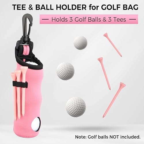 Pink Golf Accessories for Women, Acrylic Paint Ink 16 Pcs Golf Essentials Kit - Golf Club Brush & Golf Towel, Tee & Ball Holder for Bag, Divot Tool & Ball Maker, Golf Club Cleaning Kit - Golf Gifts thumbnail 3