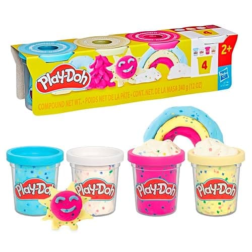 Play-Doh 4 Pack Confetti Compound - Image 1
