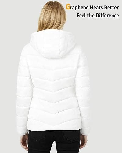 Graphene Women Heated Jacket 12V Fast Charge 18400mAh Large Capacity thumbnail 6