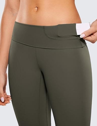 CRZ YOGA Butterluxe Super High Waist Leggings 28" - Full Length Buttery Soft Womens Yoga Pants Over Belly thumbnail 4