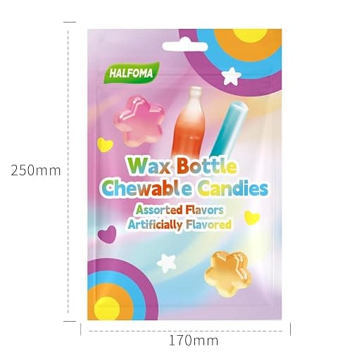 Wax Bottle Chewing Candy, Mixed with Various Fruit Flavors,128 Candies,240g thumbnail 9