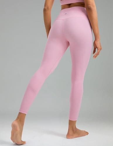 Colorfulkoala Dreamlux No Front Seam Leggings for Women 25"/28" Inseam, Seamless High Waisted Buttery Soft Yoga Pants thumbnail 2