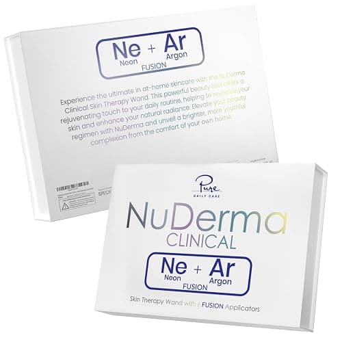 Pure Daily Care NuDerma Clinical Portable Skin Therapy Wand, Machine with 6 Fusion Neon + Argon Wands – Anti Aging - Clarifying - Skin Tightening & Radiance - Wrinkle Reducing thumbnail 7