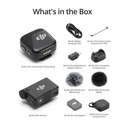 DJI Mic Mini (1 TX + 1 RX), Wireless Lavalier Microphone for iPhone/Camera/Android, Ultralight, Detail-Rich Audio, Noise Cancelling, Automatic Limiting, Vlog, Streaming, 400m Transmission thumbnail 6