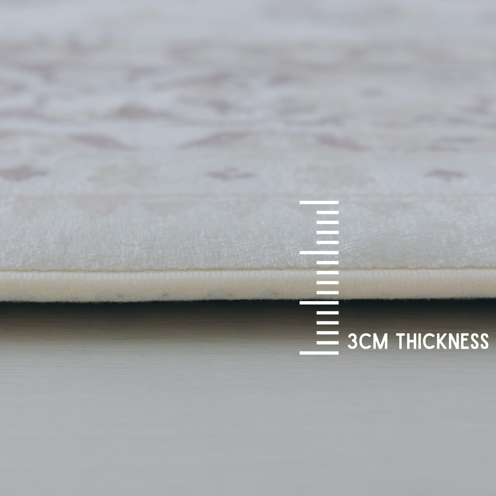Luxurious Large Soft Baby Play Mat - Soft Padded Play Mat for Babies - Rebound Memory Foam Mat - Non Toxic Baby Play Rug - Large Baby Floor Mat for Tummy Time (Beige Distressed 140x200cm) thumbnail 8