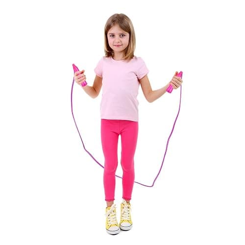 Aneco 10 Pack Kids Jump Rope Set Colorful Outdoor Jump Ropes 7.3 Feet Jumping Ropes Great Birthday Party Sports Activities Favors Gift thumbnail 7