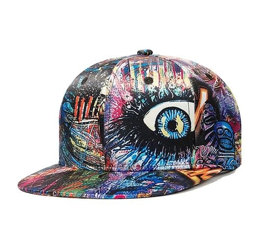 CNUSER Trucker Hat Fashion Mens Women Snapback Hats - Flat Bill Brim Hat Adjustable Baseball Cap | Mens Women, Fashion - Image 1