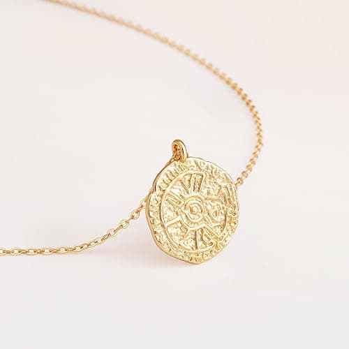 Fettero Gold Necklace for Women 14K Gold Plated Boho Beach Neckalce Charm Starfish Seahorse Conch Ocean Pendant Necklace Adjustable Chain Necklace Beach Jewelry for Women Gift thumbnail 2