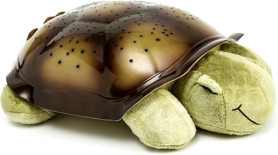 Cloud B Beruhigendes Nachtlicht Sternenprojektor | Sanfte Helligkeit | 3 Farben | 8 Sternbilder | Abschaltautomatik | Dämmerung Schildkröte Grün - Image 1