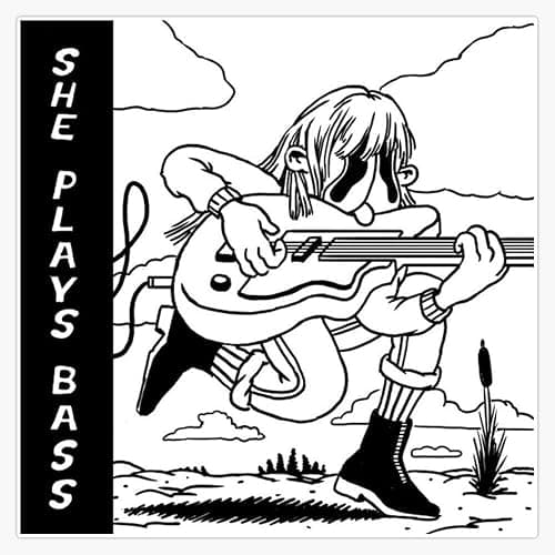 Beabadoobee - She Plays Bass Vinyl Waterproof Sticker Decal Car Laptop Wall Window Bumper Sticker 5" - Image 1