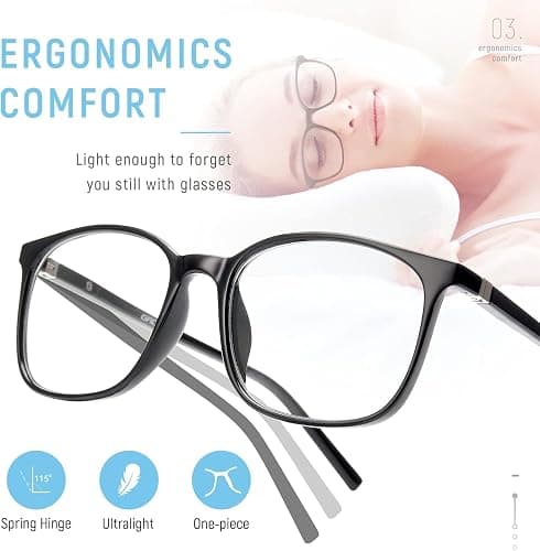 Gaoye Ultralight Blue Light Glasses for Women - Computer Protection Glasses for All Day Comfort - Anti UV Glare & Eyestrain thumbnail 5