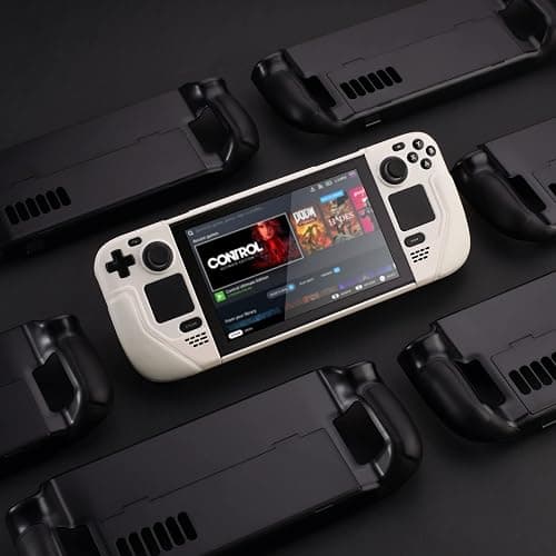 UYIYE Protective Case for Steam Deck - Kickstand Case - Reliable Accessory in White thumbnail 2
