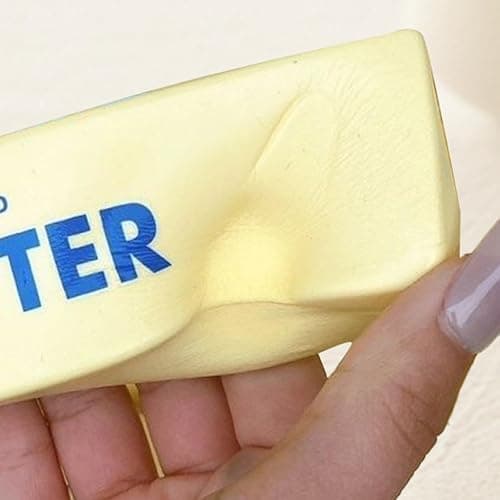 Butter Stick Slow Rising Squishy Toy, PU Salted Butter Squeeze Fidget Toy for Stress Relief Hand Relax for Office School (1) thumbnail 8