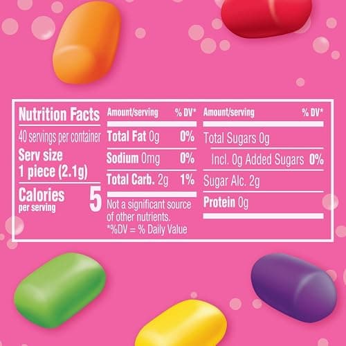 HUBBA BUBBA Minis SKITTLES Flavored Bubble Gum, 40 Piece Resealable Bottle thumbnail 2