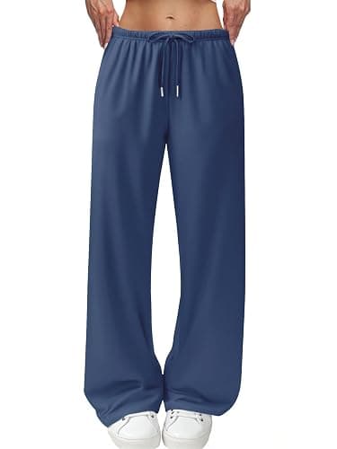JEKAOYI Wide Leg Sweatpants for Women High Waisted Baggy Sweat Track Pants Drawstring Casual Lounge Pants with Pockets - Image 1