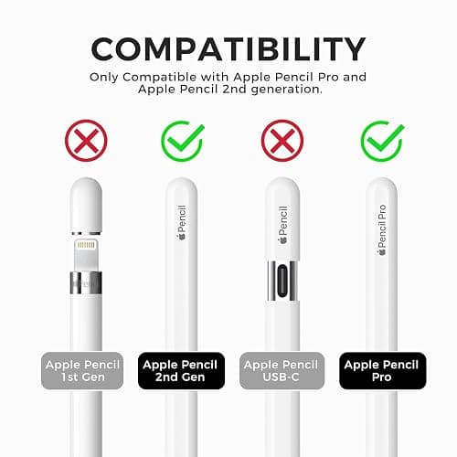 TRONWIN Apple Pencil Pro case,Classic Pencil Design Cover,Silicone Apple Pencil 2nd Generation case,Perfect Grip Apple Pencil Pro Sleeve (Blue) thumbnail 2