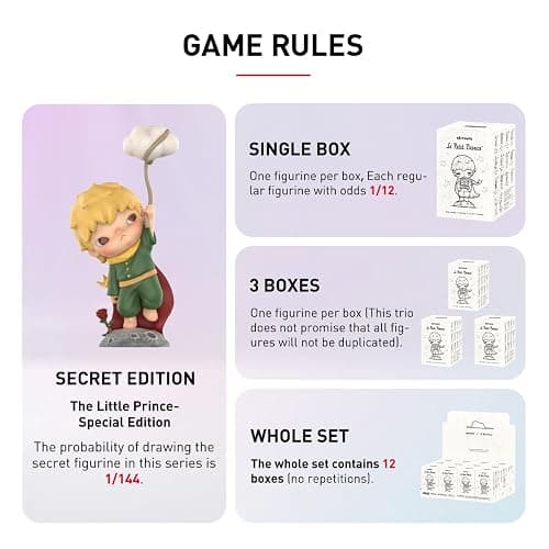 POP MART HironoxLe Petit Prince Series Figures 1Box 2.5 inches Articulated Character Premium Design Gifts for Fan-Favorite Collectible Toy Art Action Figure thumbnail 7