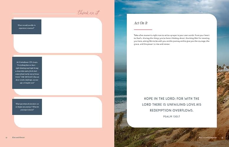 Rise and Renew: A 30-Day Devotional to Heal a Hurting Heart, Overcome Emotional Pain, and Grow in Your Faith – Devotions with Questions and Exercises ... Christmas Gift for Women (One Step Closer) thumbnail 7