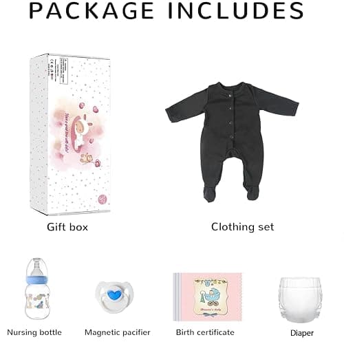 CHAREX Reborn Baby Dolls - 18 inch Realistic Baby Doll Boy Real Life Baby Dolls Lifelike Newborn Baby Real Looking Birthday Gift Toy with Full Accessories for Age 3+ thumbnail 4