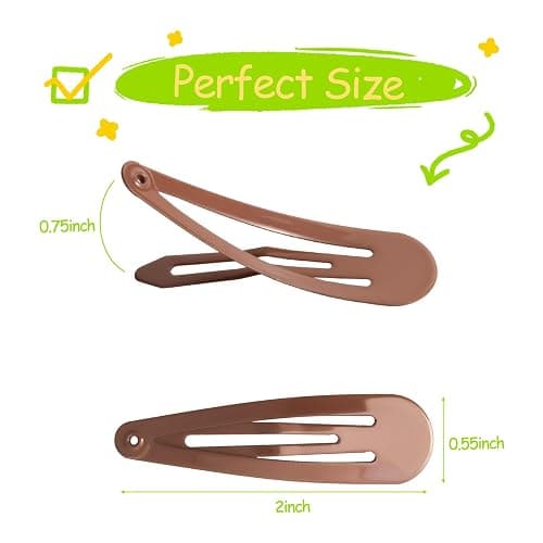 120 Pack 6 Color Snap Hair Clips | Non-Slip Snap Clips for Women & Girls | Durable Hairpins for Thick Hair, Updos, Braids & Buns | Secure Hold, Snag-Free Design thumbnail 2