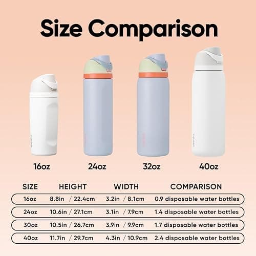 Owala FreeSip Insulated Stainless Steel Water Bottle with Straw for Sports, Travel, and School BPA-Free Sports Water Bottle, 24 oz, Beach House thumbnail 5