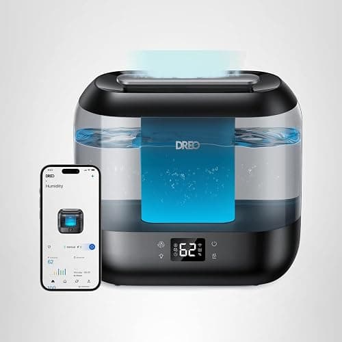 Dreo Smart Humidifiers for Bedroom, Top Fill 4L Supersized Humidifier Large Room with 28 dB, 36H Runtime, Touch/APP/Voice Control, Nightlight, Cool Mist Humidifiers for Baby, Plants, Indoor, Black thumbnail 12