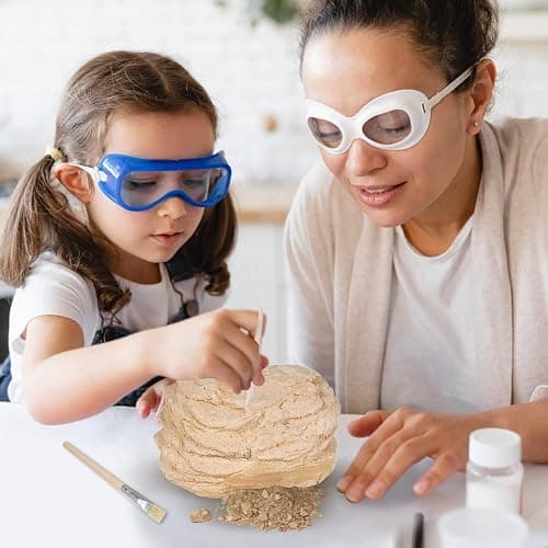 ArtCreativity Dinosaur Excavation Kit for Kids, 5.5” Pachycephalosaurs Skull Excavating Set with Fossil Digging Tools and Stand, Fun Science Activity Toy, Educational Dinosaur Gift for Boys and Girls thumbnail 7