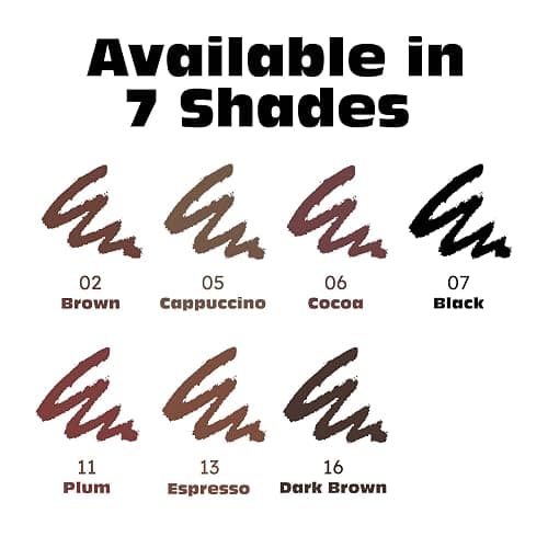 Ruby Kisses Auto Lip Liner Pencil (Dark Brown 3 Pack), Long Lasting & Non-Fading, Smooth Application, Non-Feathering with Rich Pigmented Color, No Sharpener Needed, Ideal for Full Lips Look thumbnail 6