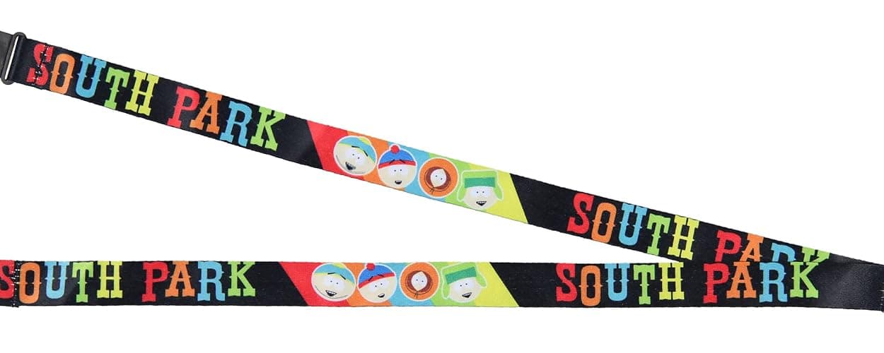 South Park ID Badge Holder Lanyard w/ 2" Kyle Rubber Pendant and Collectible Stickers thumbnail 3