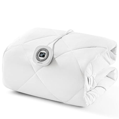 Bedsure Heated Mattress Pad Full - Bed Warmer with Memory & Preheat Functions, 12-Hour Auto Off & 10 Heat Settings, Single Controller, Fast Heating, Brushed Electric Mattress Pad Full, 54"x75" thumbnail 9