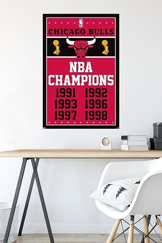 Trends International Chicago Bulls Champions Wall Poster 22.375" x 34" thumbnail 4