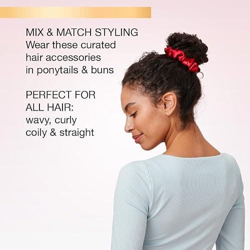 Scunci by Conair The Original Satin Scrunchies 20pk - hair accessories for girls and women - ideal for all hair types - gifts for her - Assorted Colors thumbnail 4