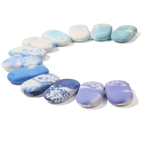 Mr. Pen- Marble Pencil Erasers, 12 Pack, Ocean Breeze Colors, No Smudge Mr Pen Erasers for Pencils thumbnail 9