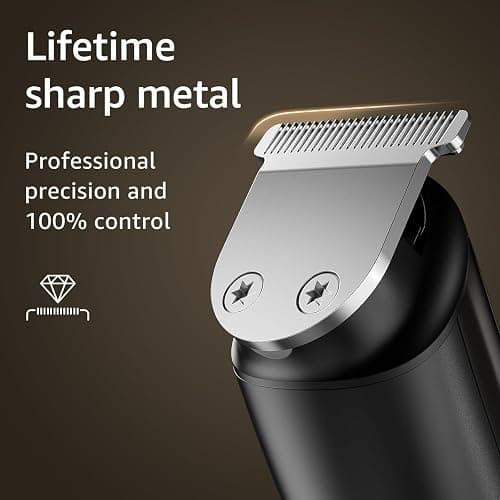 SHPAVVER Beard Trimmer for Men: Professional Barber Hair Clippers - 12-in-1 Cordless Grooming Kit - Waterproof Electric Razor with Turbo Speed & Precision Blades thumbnail 3