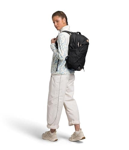 THE NORTH FACE Women's Borealis Luxe Commuter Laptop Backpack, TNF Black/Burnt Coral Metallic-NPF, One Size thumbnail 6