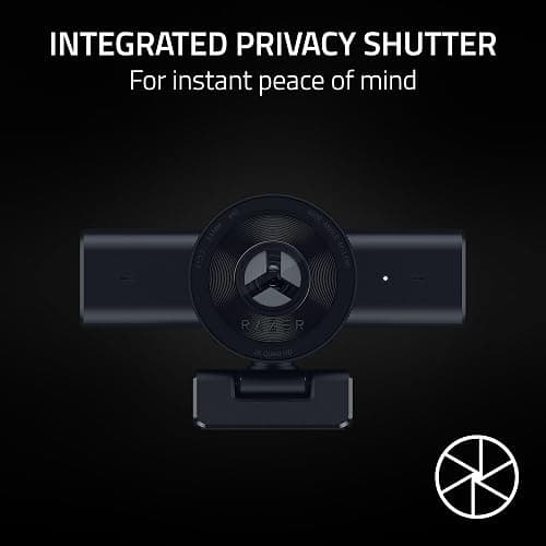 Razer Kiyo V2 X Streaming Webcam: Full HD 60 FPS - Auto Focus - Built-in Microphone - Wide Angle Lense - Integrated Privacy Shutter - Works with OBS, Xsplit, Streamlabs, Discord, Zoom, Teams - Black thumbnail 7