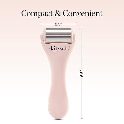 Kitsch Ice Roller for Face – Stainless Steel Face Ice Roller to Reduce Puffiness, Redness & Headaches – Cooling Facial Roller for Skin Care, Irritation Relief & Spa-Like Experience at Home - Pink thumbnail 6