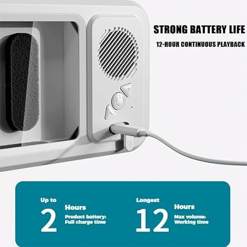 DianSCJ Aqua Play Phone Holder, Aqua Play Shower Phone Case, Plastic Phone Holder for Shower Wall Waterproof, Built-in Smart Bluetooth Speaker, 100% Secure Attachment Any Surface (White) thumbnail 6