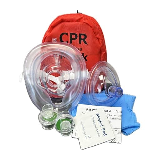 MCR Medical Adult & Infant CPR Mask Combo Kit with 2 Valves - Image 1