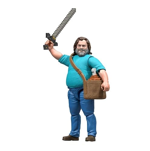 Mattel Minecraft Action Figure & Accessories Set, 4-inch Steve Posable Character Collectible Inspired by A Minecraft Movie thumbnail 6