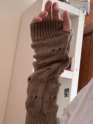 Fairy Grunge Accessories: Ripped & Crochet Gloves - Grunge Aesthetic thumbnail 6
