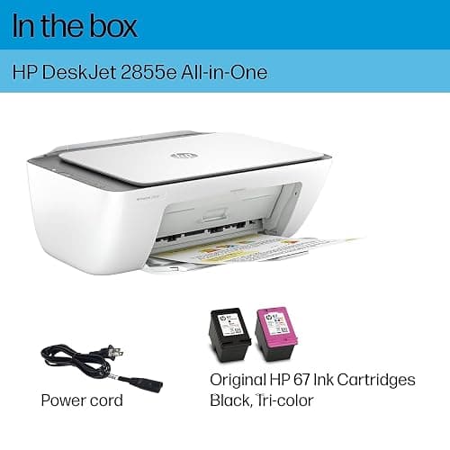 HP DeskJet 2855e Wireless All-in-One Color Inkjet Printer, Scanner, Copier, Best-for-home, 3 months of Instant Ink included, Single-band Wi-Fi connectivity (588S5A) thumbnail 9