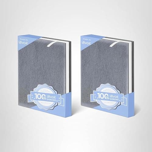 LEVOIT Vital 100 Replacement Filter, Genuine Air Purifier Filter, High-Efficiency Activated Carbon for Removal of Smoke, Odor, Allergens, Pollen,Vital 100-RF, White, 2 Pack thumbnail 7